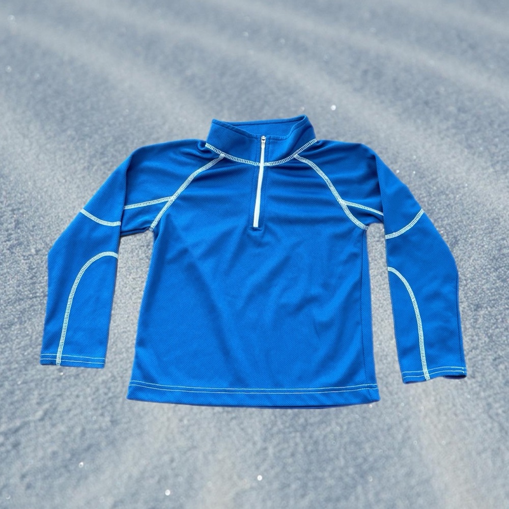 L.L. Bean Kids Blue Fleece Size M 5/6 - Perfect for Skiing or Winter Play Layer